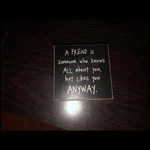 Friend signs